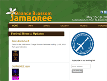 Tablet Screenshot of orangeblossomjamboree.com